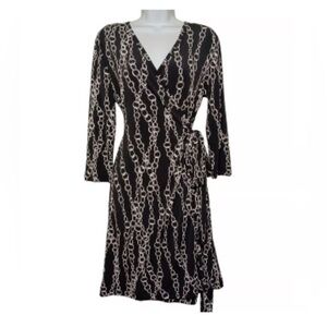 Banana Republic Chain Link Wrap Dress